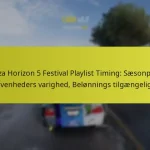 Forza Horizon 5 Festival Playlist Timing: Sæsonplan, Begivenheders varighed, Belønnings tilgængelighed