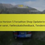 Forza Horizon 5 Forzathon Shop Opdateringer: Nye varer, Fællesskabsfeedback, Tendenser