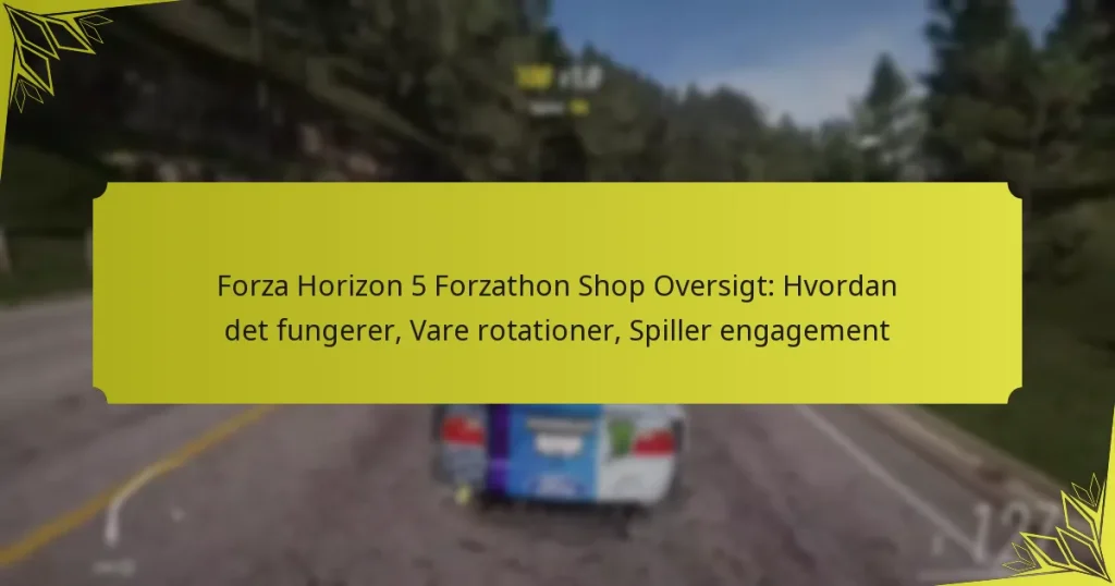 Forza Horizon 5 Forzathon Shop Oversigt: Hvordan det fungerer, Vare rotationer, Spiller engagement