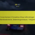 Forza Horizon 5 Forzathon Shop Udfordringer: Fuldførelseskriterier, Belønningsniveauer, Tidsgrænser