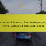 Forza Horizon 5 Forzathon Shop Varetilgængelighed: Timing, Sjældenhed, Fællesskabsindsigt