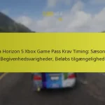 Forza Horizon 5 Xbox Game Pass Krav Timing: Sæsonplan, Begivenhedsvarigheder, Beløbs tilgængelighed