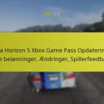 Forza Horizon 5 Xbox Game Pass Opdateringer: Nye belønninger, Ændringer, Spillerfeedback