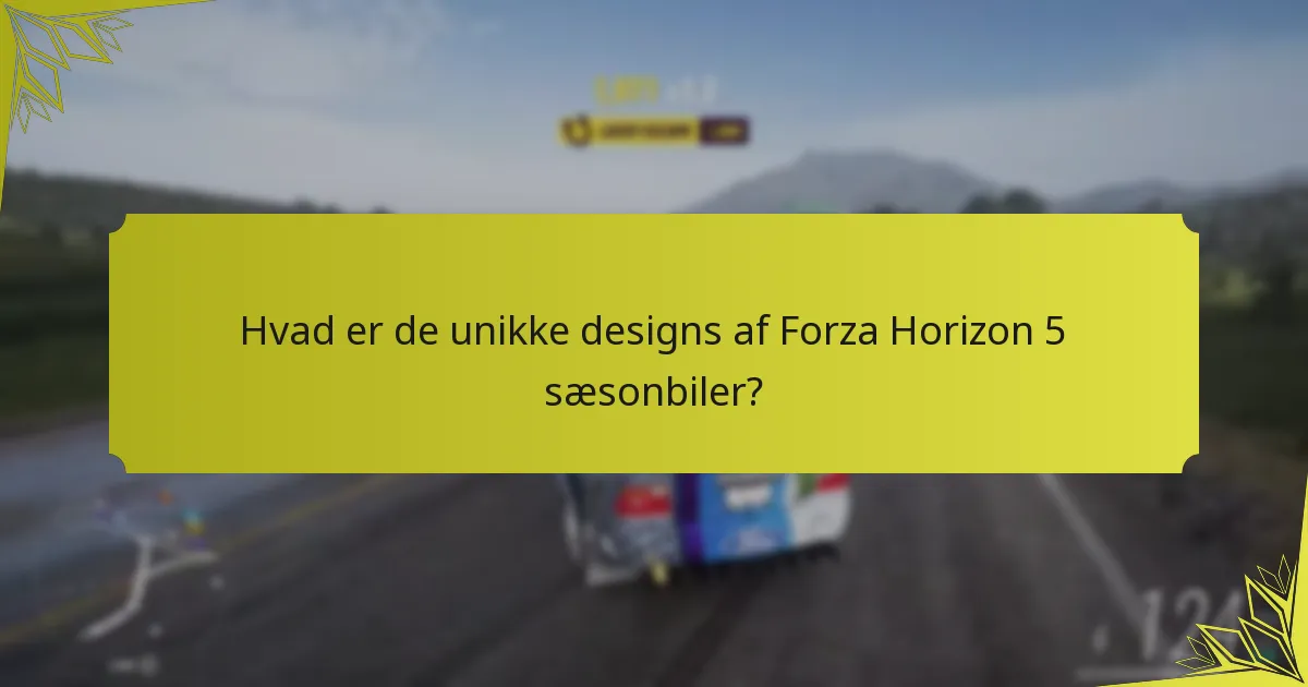Hvad er kravene for at låse op for Forza Horizon 5 sæsonbiler?