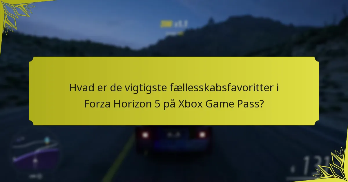 Hvilke genstande forbedrer Forza Horizon 5 oplevelsen på Xbox Game Pass?