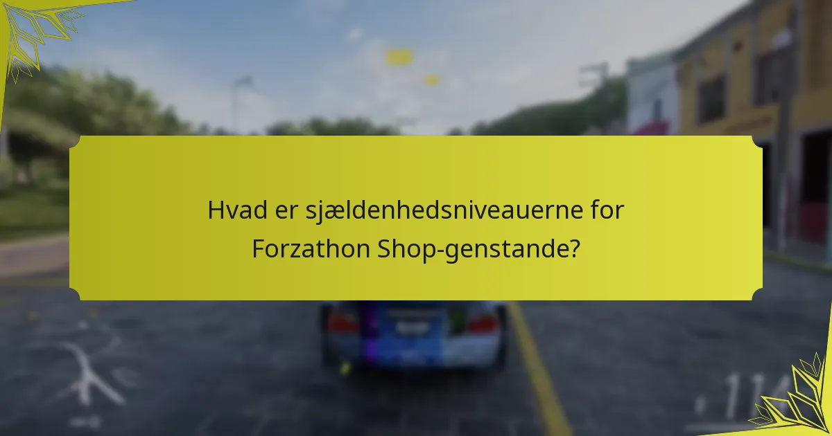 Hvad er kravene for at låse op for genstande i Forzathon Shop?
