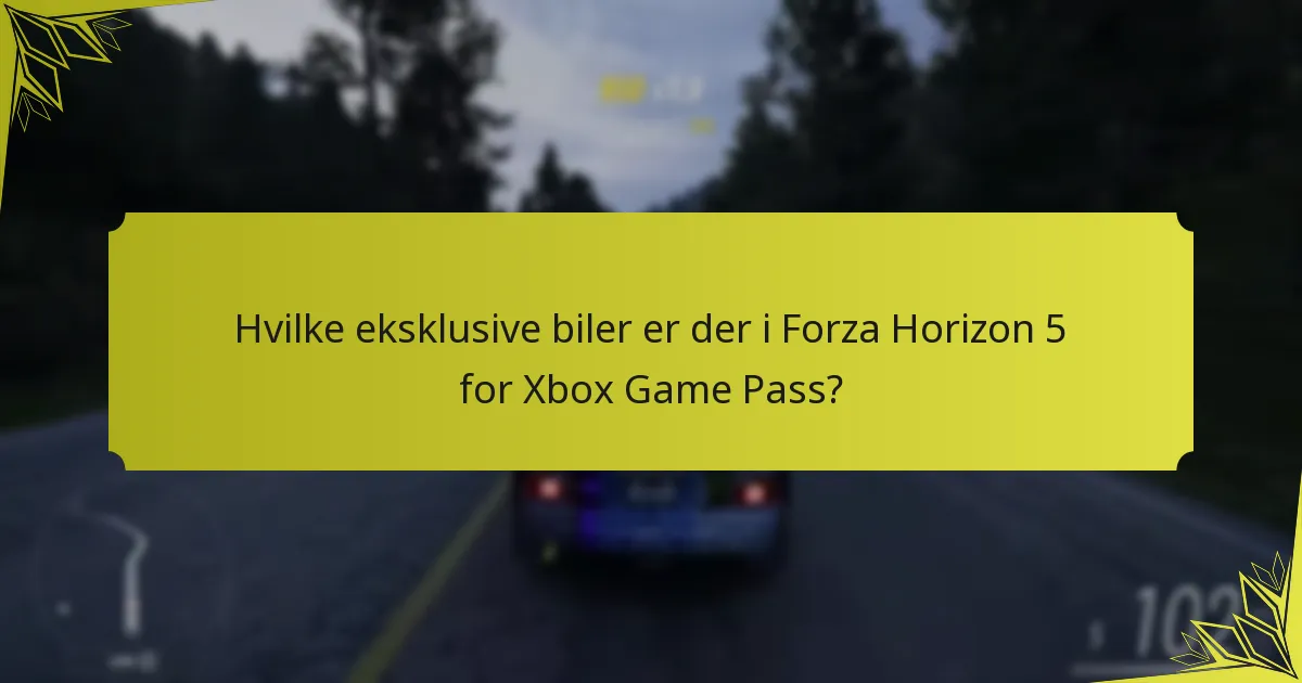 Hvad er fællesskabets reaktioner på Xbox Game Pass eksklusive biler?