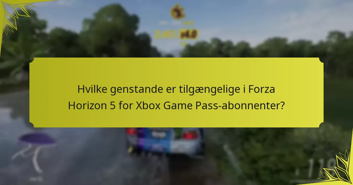 Hvor sjældne er genstande i Forza Horizon 5?