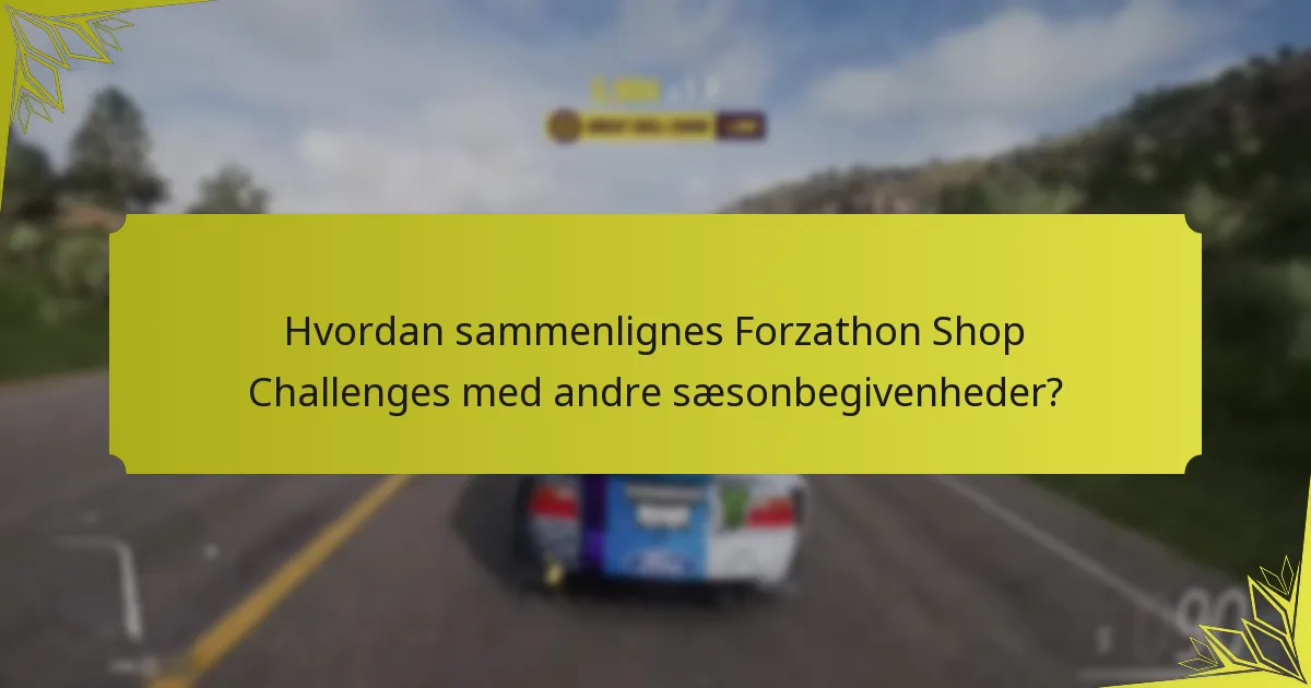 Hvad er almindelige strategier for at fuldføre Forzathon Shop Challenges?